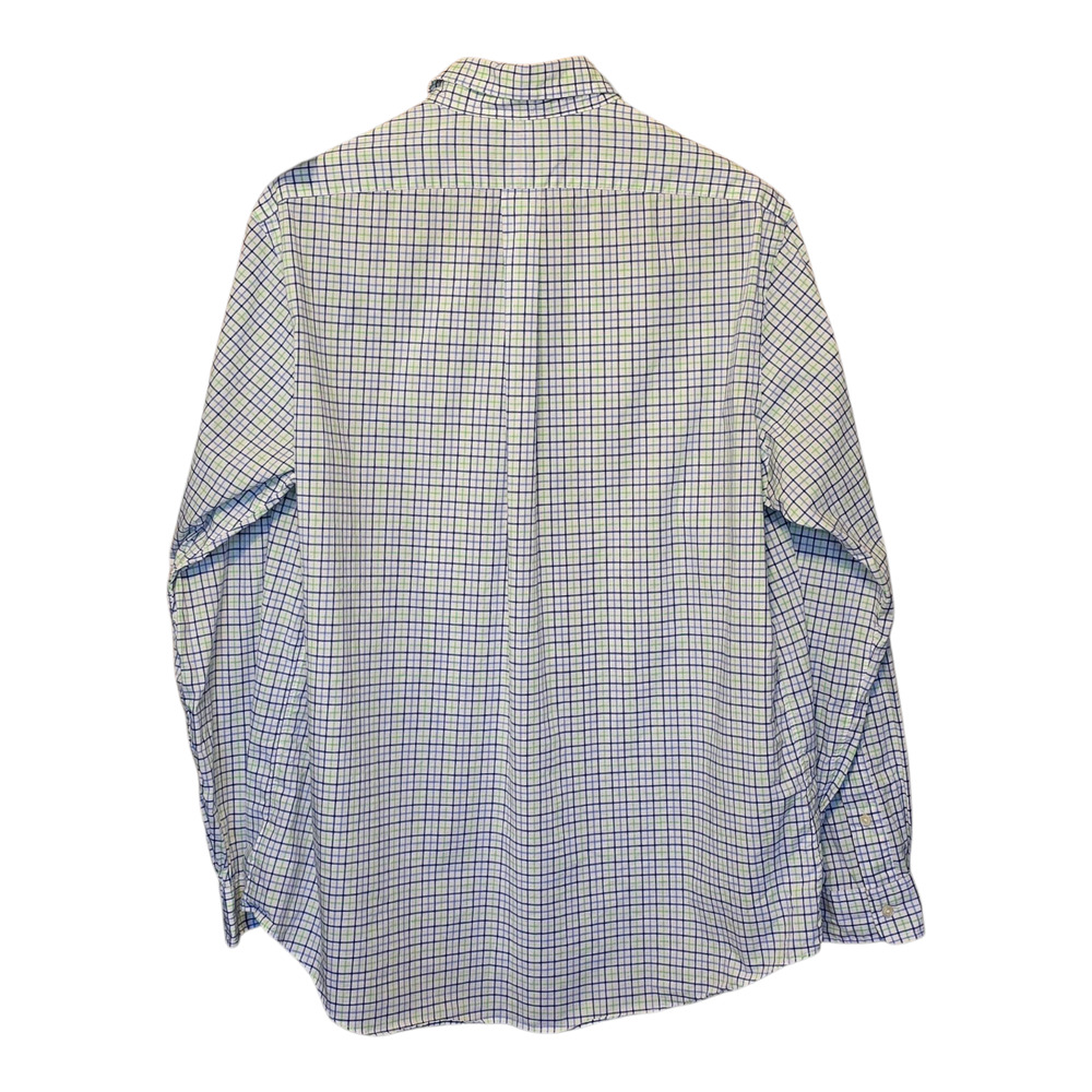 Ralph Lauren Button Down Shirt Mens Size XL Blue/Green Plaid Classic Fit Preppy - Picture 4 of 15